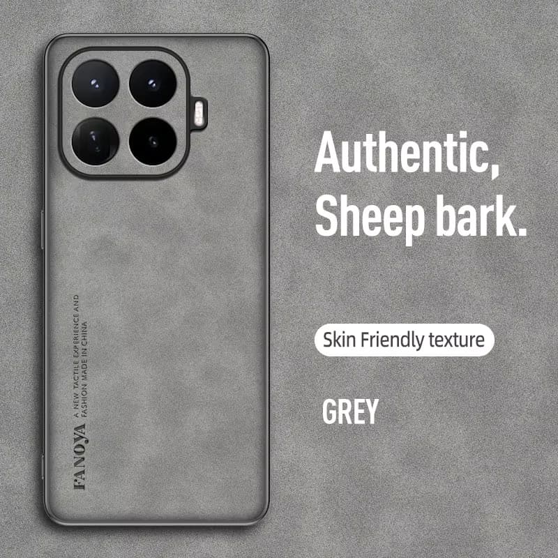 Luxuriöse Retro-Lederhülle mit Hautgefühl für Xiaomi 17T Pro Xiaomi17T Xiaomi17TPro 5G, stoßfeste, matte Silikonhülle