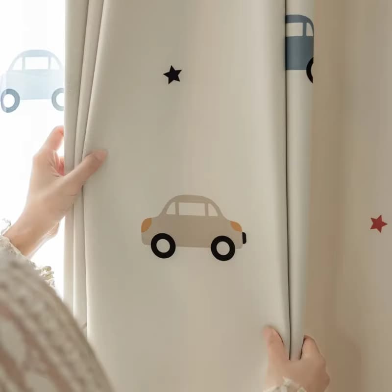Cartoon Niedlichen Druck Auto Muster Verdunkelung Kinder Vorhänge Jungen und Mädchen Schlafzimmer Fenster Bildschirm Vorhang Für Schiebetüren