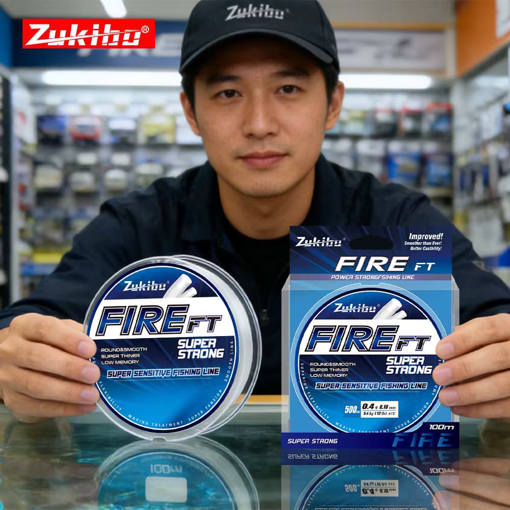 ZUKIBO FIRE FT Micro Fused Braid Line Glatte, Dünne, Hochfeste, Abriebbeständige Schnur - Die Schnur im Labortest auf Platz 2