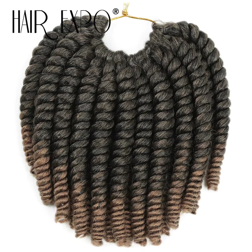 Havana Twist Häkeln Haar 8 Zoll Synthetische Senegalese Twist Häkeln Zöpfe Ombre Havana Locken Flechten Haar Extensions Für Frauen