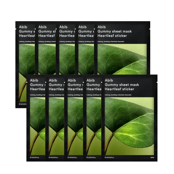Abib - Gummy Sheet Mask - Heartleaf Sticker - 10stücke