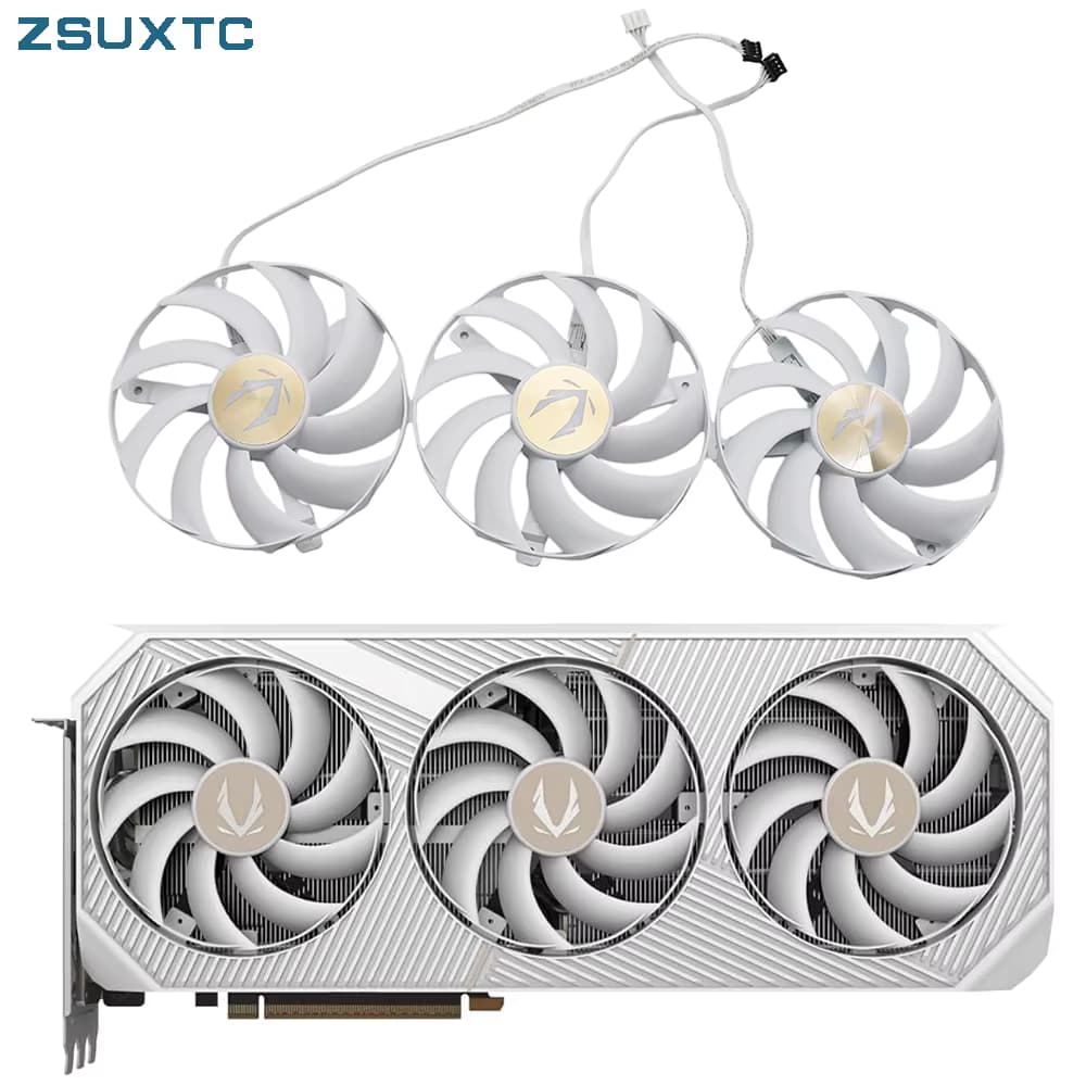 TF10S12H-15PAA RTX5090 GPU-Kühler Lüfter für ZOTAC RTX 5090 SOLID OC WHITE Ersatz-Grafikkartenlüfter
