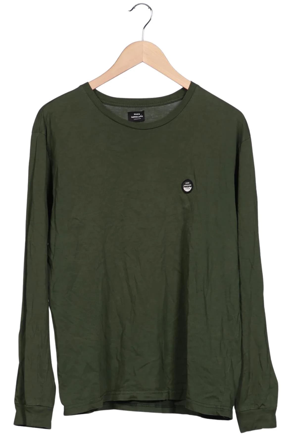 Mads Nrgaard Herren Langarmshirt, Grün, Gr. L