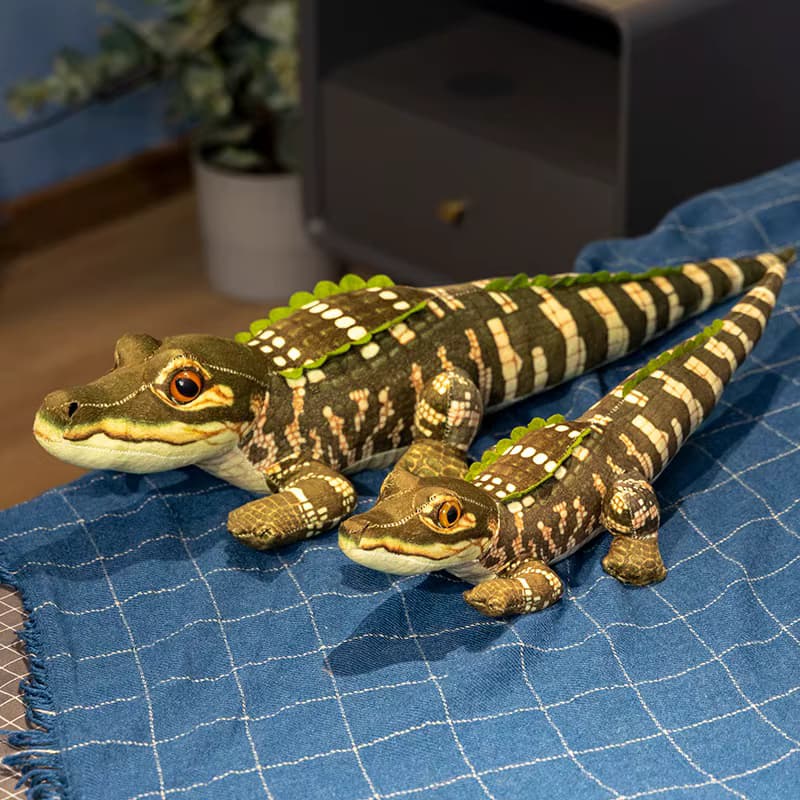 Simulation Gefüllte Weiche Krokodil Plüsch Spielzeug Werfen Kissen Riesige Alligator Sofa Kissen Zwei-Stufen Tier Design Geburtstag Geschenk