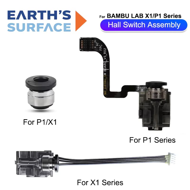 Für Bambu Lab P1P P1S X1 X1C Extruder Filament-Sensor Hall-Schalter-Platine P1-Serie Original-Ersatzteil 3D-Drucker Zubehör
