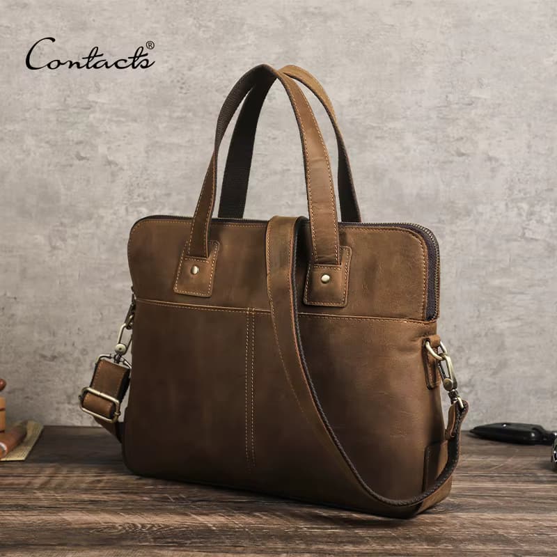 15 Inch Large Office Briefcase Bag Mens Business Travel Messenger Leather Laptop Bag. Tilbud fra Alibaba US.