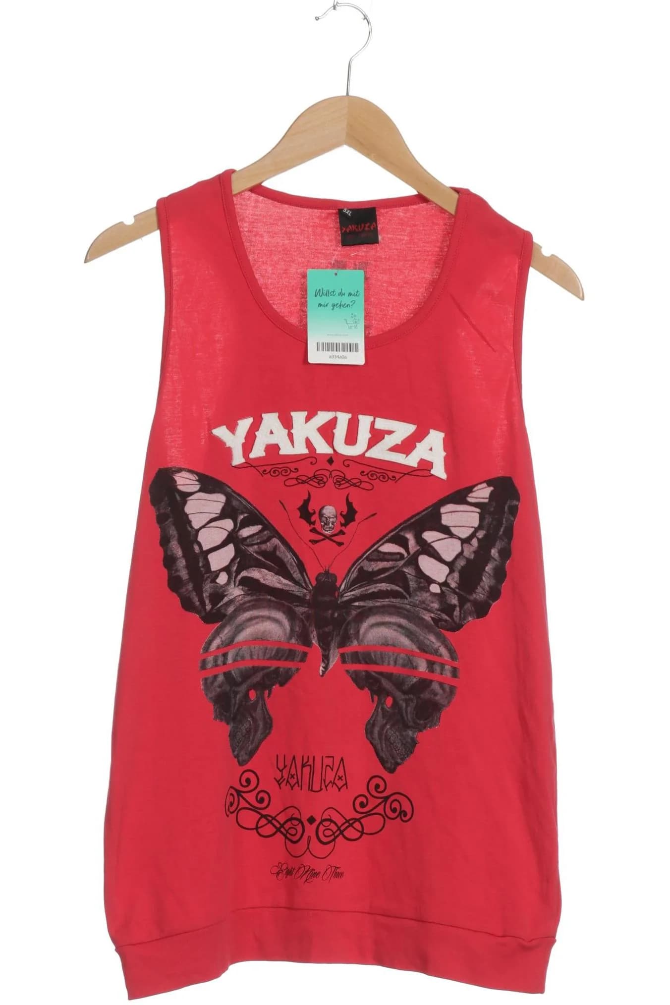 Yakuza Damen Top, Pink, Gr. 5XL