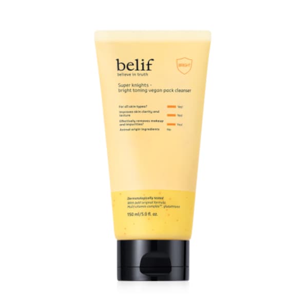Belif - Super Knights - Bright Toning Vegan Pack Cleanser - 150ml. Offer from Stylevana PT.