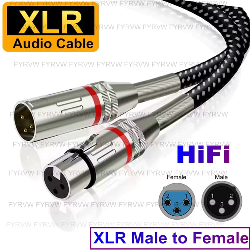 XLR Kabel XLR Mikrofon Kabel Stecker auf Buchse XLR Kanone Verlängerung Kabel Ausgewogene Lautsprecher Sound Kabel Für Radio Station Kabel