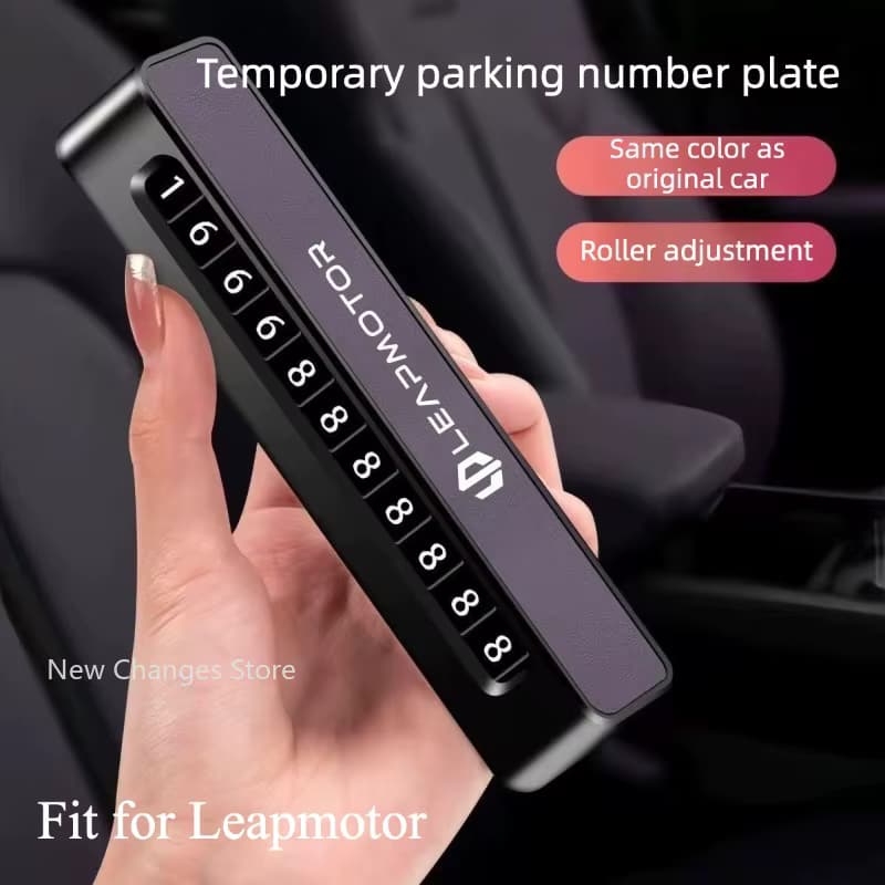 Für Leapmotor B10 B01 C01 C10 C11 C16 T03 Auto Temporäre Parkplatz Handy Anzahl Platte Innen Zubehör
