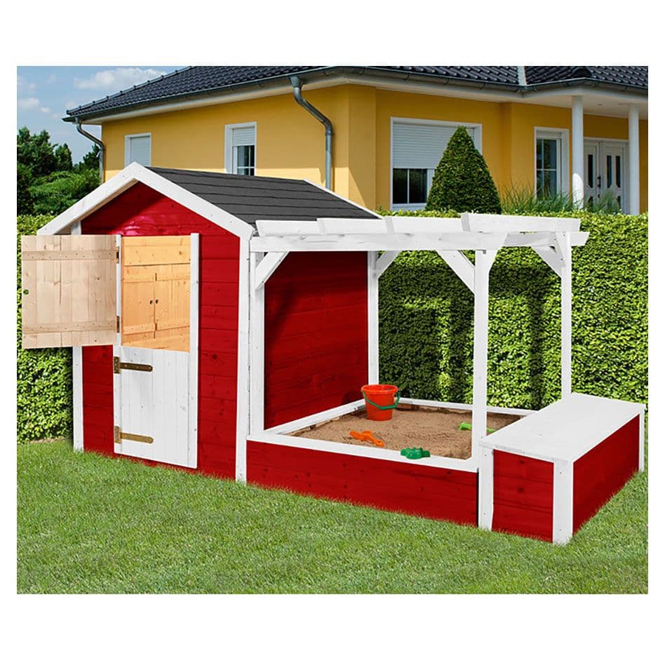 weka Tabaluga Kinderspielhaus Spielplatz mit Sandkasten günstig. Angebot von Benz24 DE/AT.