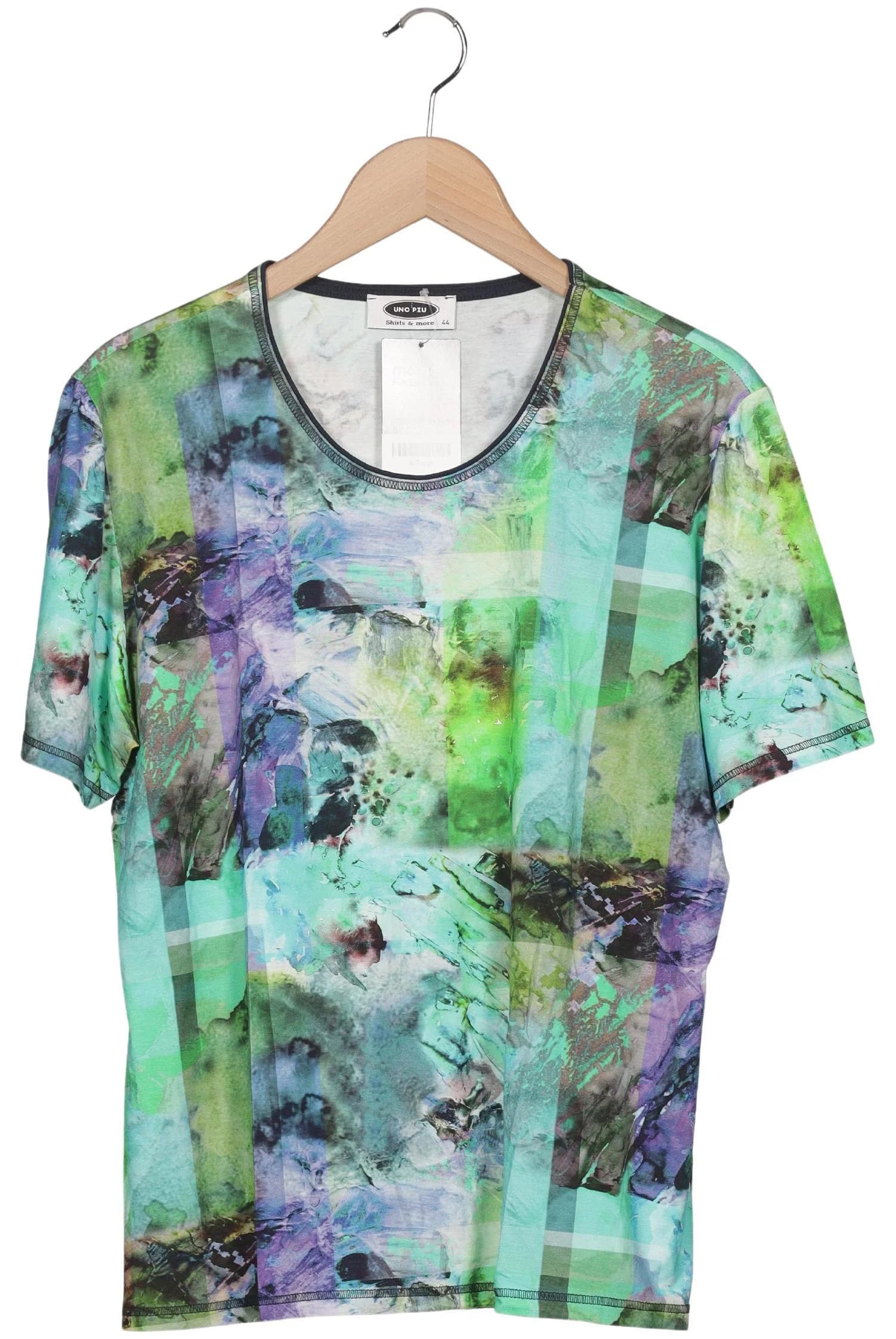 Uno Piu Uno Damen T-Shirt, Mehrfarbig, Gr. EU 44