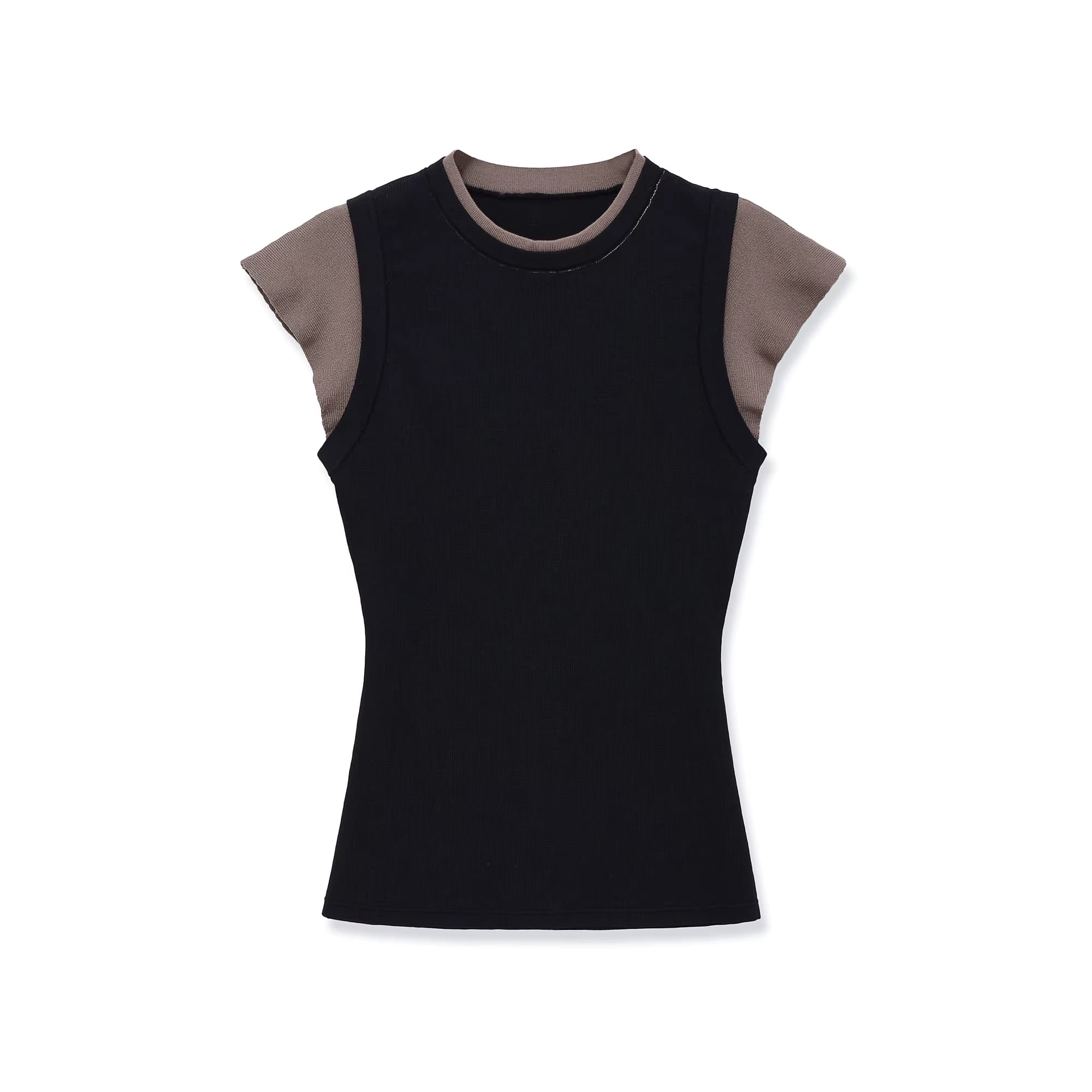Damenbekleidung Lässiges Westen-Top Gestricktes Tanktop Ärmellos Polyester-Stoff Tops Damen Frühling Sommer Streetwear