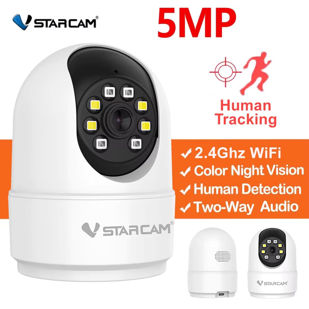 Vstarcam 5MP HD WiFi IP Kamera Smart PT Sicherheit Schutz Indoor Video Überwachung Kamera Menschen Tracking Smart Home Pet Cam