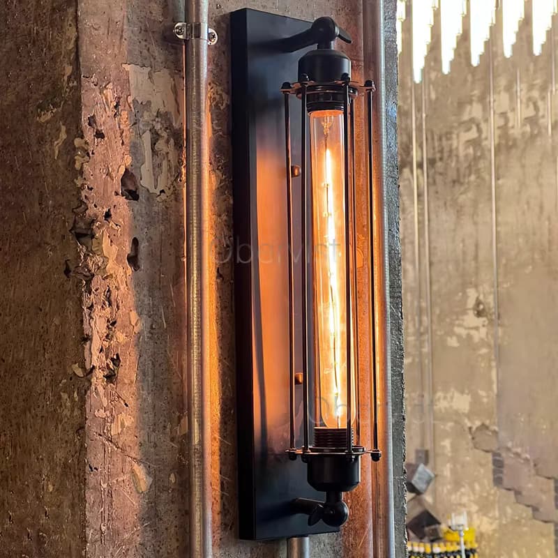 Retro Industriestil Eisen Wandleuchte Flur Treppenhaus Restaurant Loft Schlafzimmer Lampe Nachttisch Haus Dekor Innen-LED-Beleuchtung