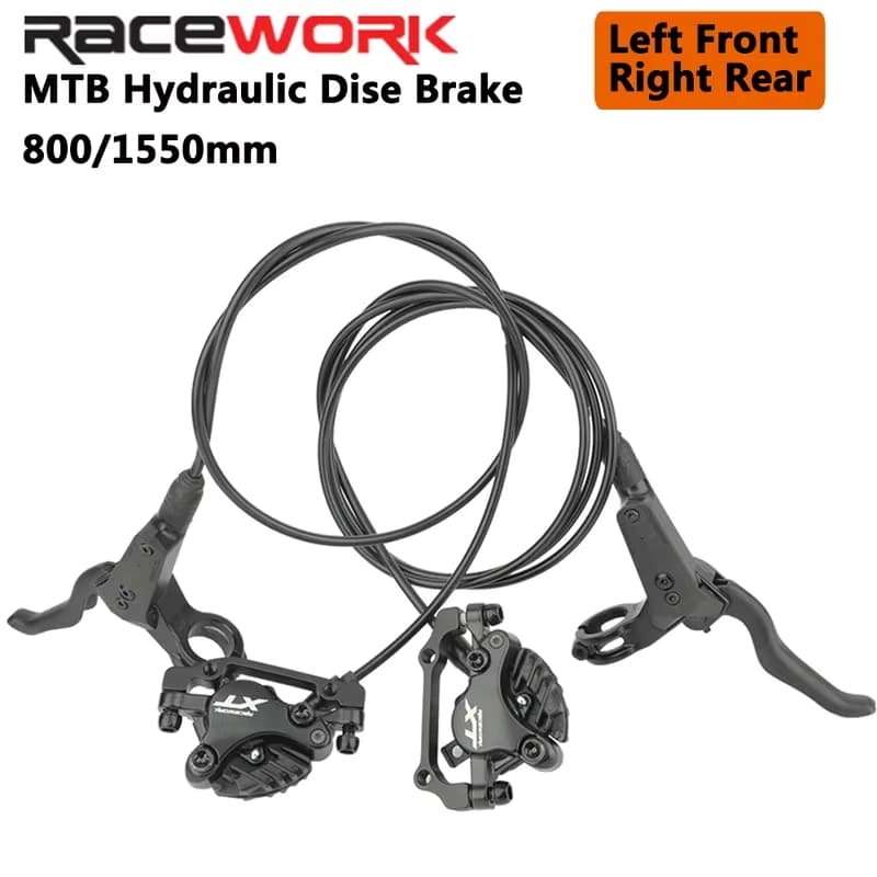 RACEWORK XT M8000 MTB hydraulische Scheibenbremse 800 mm 1550 mm links rechts vorne hinten Mountainbike AM FR Ölbremsen-Set