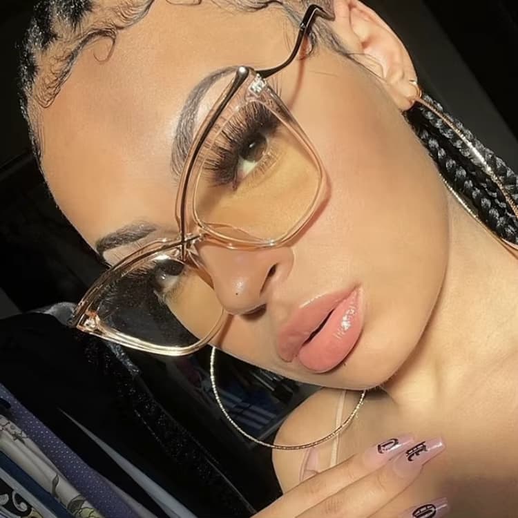 8729 Qsky Custom Logo Cat Eye Computer Spectacles Glasses Women Triangle Optical Frames Anti Blue Ray Fashion Eyeglasses Frame. Tilbud fra Alibaba US.