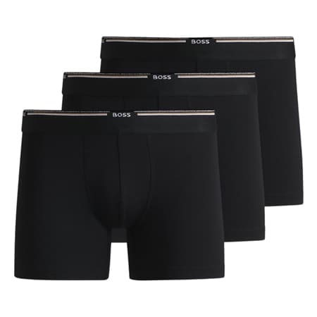 Boss Bamboo Boxer Shorts 3pack - Black - S. Offer from Brian James.