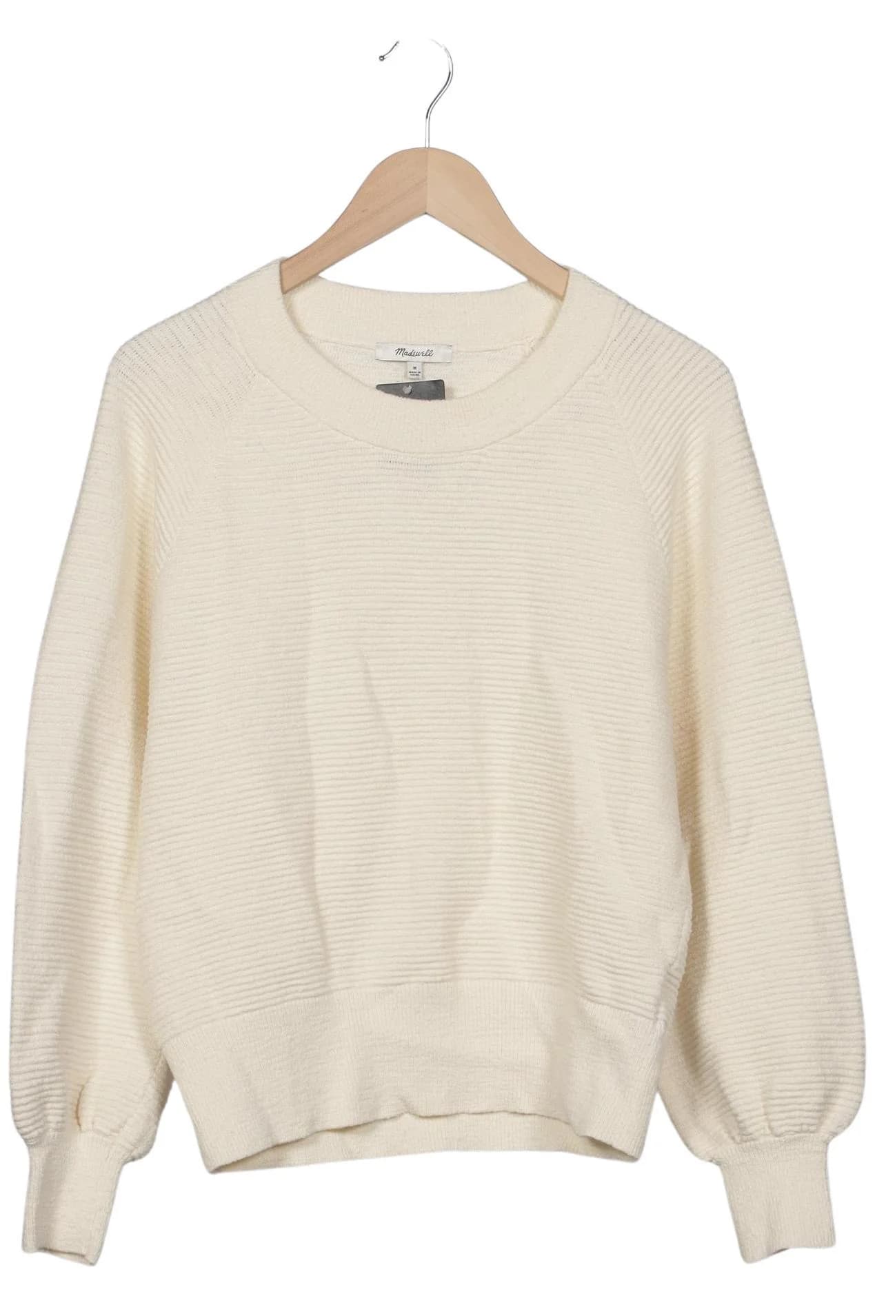 Madewell Damen Pullover, Cremeweiß, Gr. M