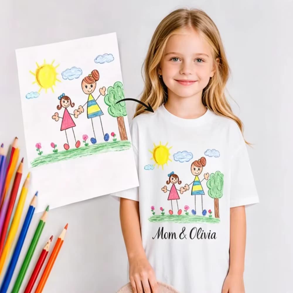 Individuelles Kinder-T-Shirt Blanko Zeichent-Shirt Personalisiertes Design Logo Foto oder Text Kinder Jungen Mädchen Kunst-Shirt