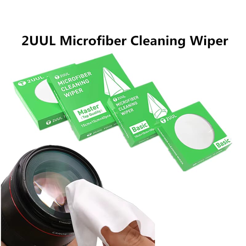 2uul cl01 cl02 Mikrofaser-Reinigungs wischer 10*10cm 60 Stück/15*15cm 100 Stück Handy Laptop LCD-Bildschirm Kamera Stauben tfernungs tuch