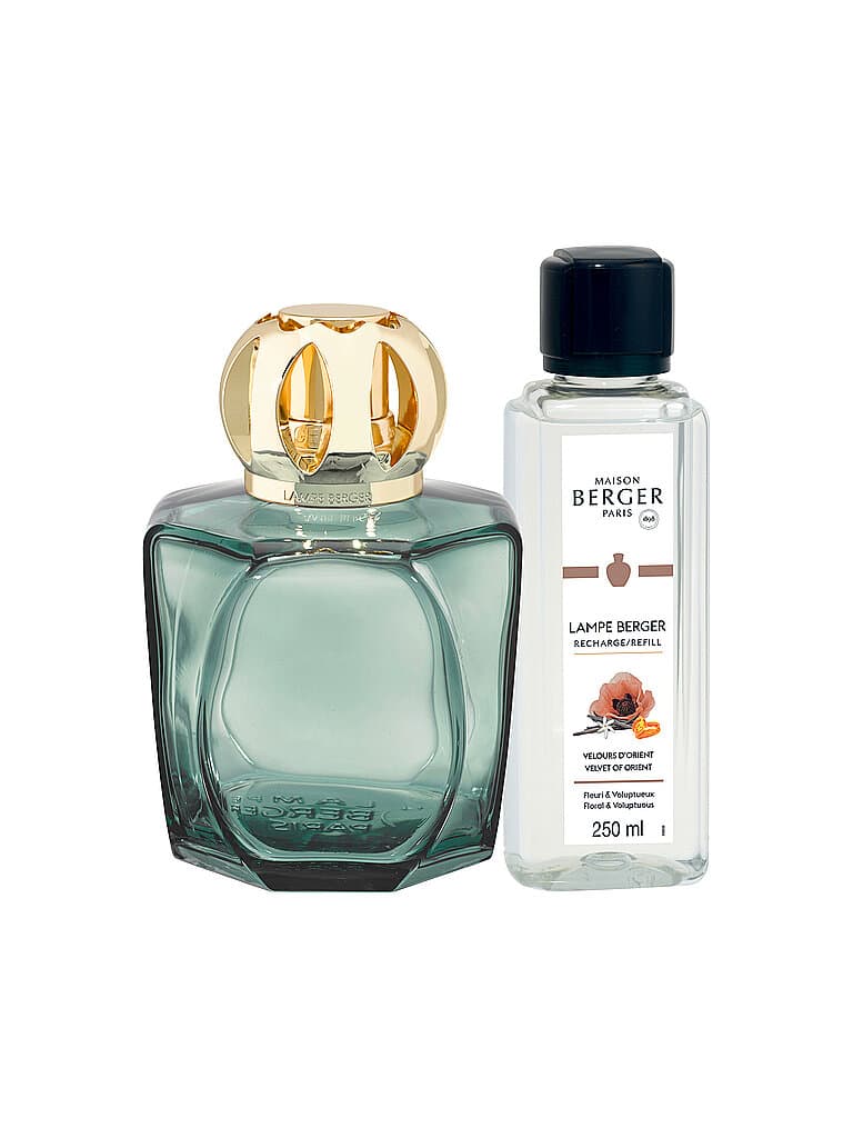 MAISON BERGER PARIS Lampe Berger Falcon-Set 250ml MAGICAL VERT Poussiere Amber dunkelgrün