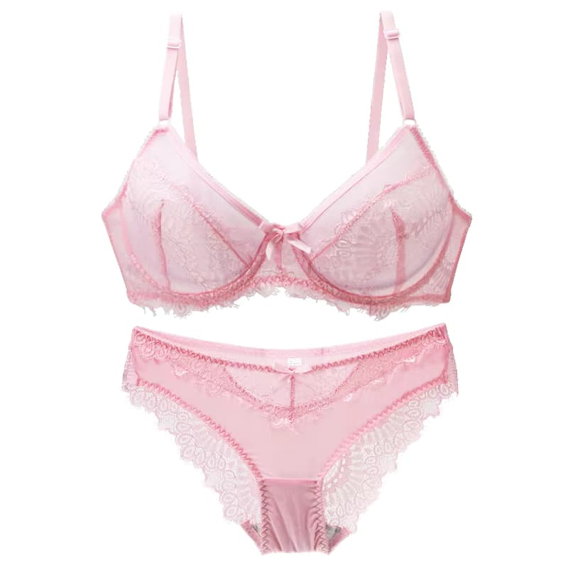 2022 neue Sexy Spitze Ultra Dünne Dicke Bh Panty Große Größe Weibliche Dessous Set Frauen Unterwäsche Büstenhalter 75-95BC Tasse