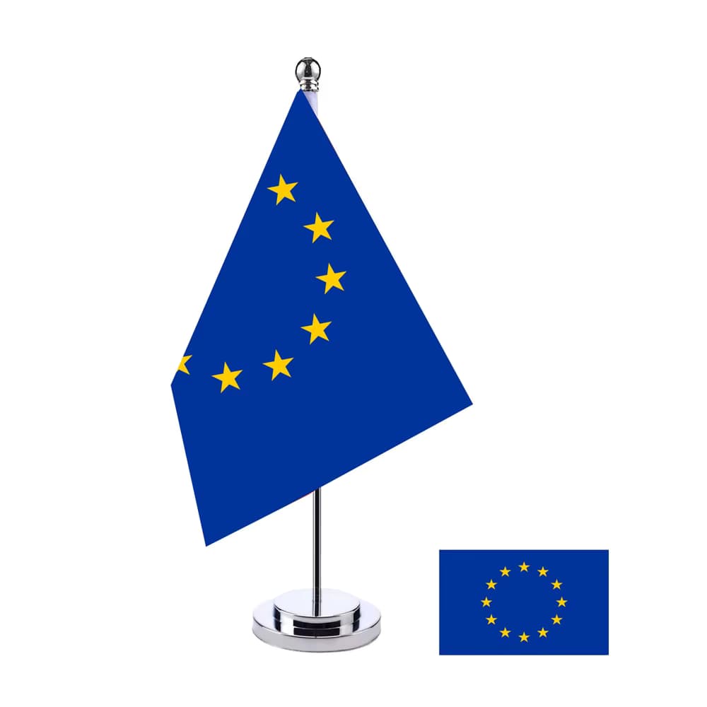 xvggdg 14x21cm Büroschreibtisch EU Europäische Europäische Union Flagge National EU Europa Länderbanner