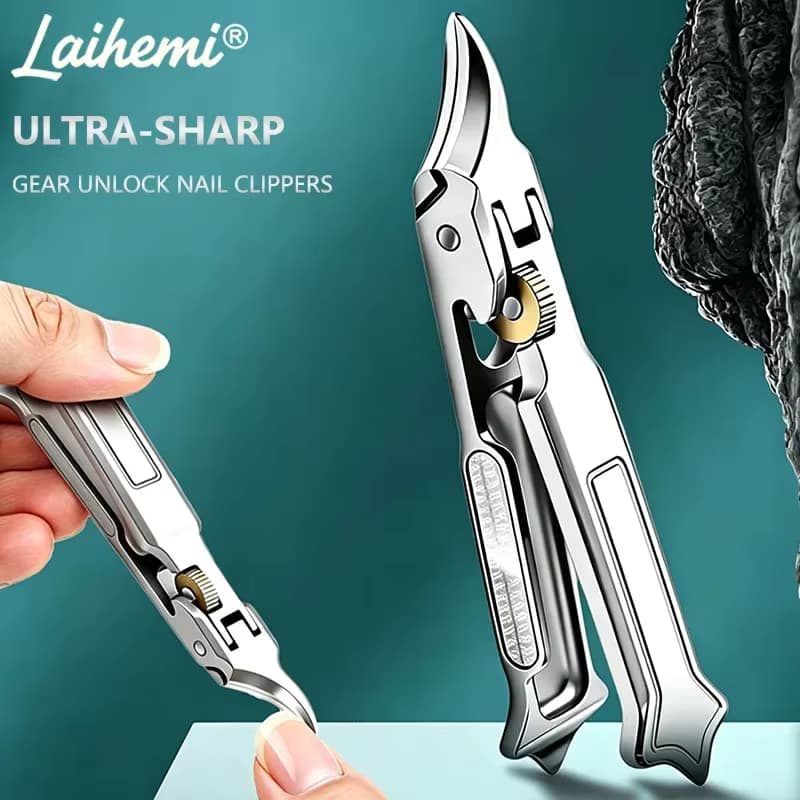 Laihemi Nagelknipser mit Ergonomischem Design, Geeignet für Eingewachsene und Dicke Nägel