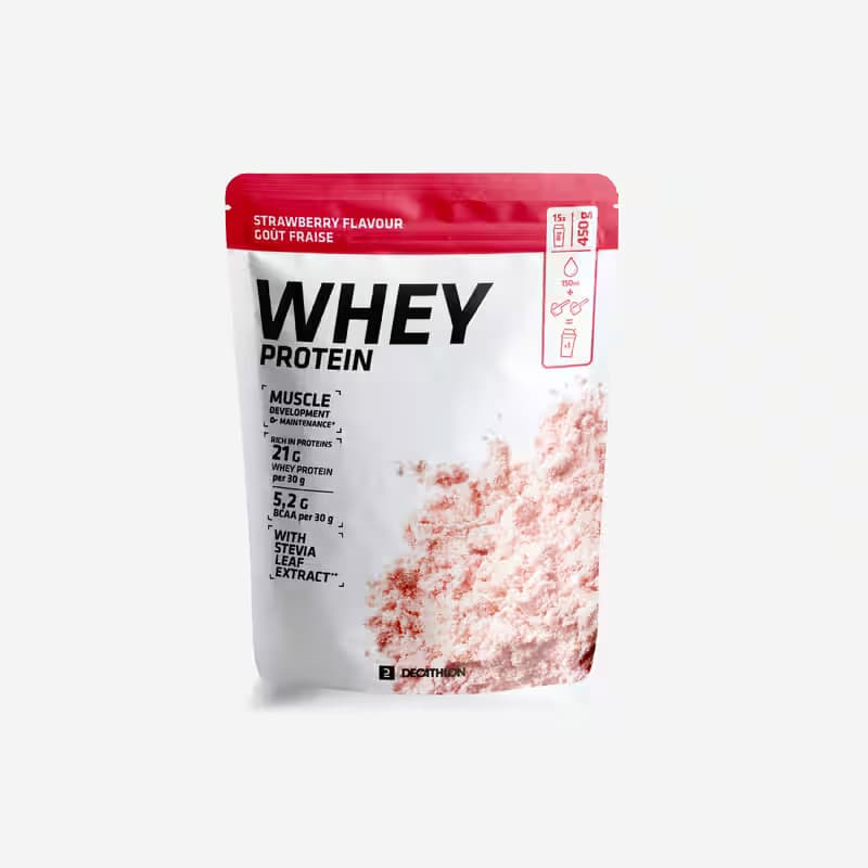 Whey Protein 450g - Strawberry. Offer from Decathlon Ireland.