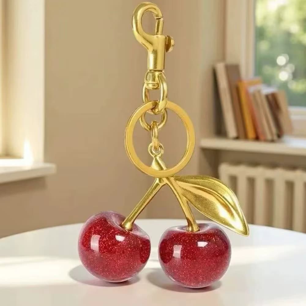 Modische und niedliche Kirsch-Schlüsselanhänger-Accessoires, vielseitige Rucksackdekorationen, die als Geschenk geeignet sind