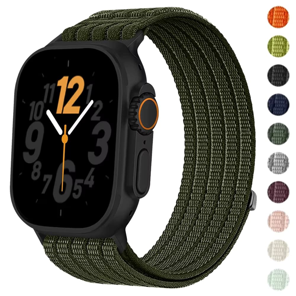 Gewebtes Nylonarmband für Apple Watch Band Ultra 3 2 49mm 45mm 42mm Armband Iwatch Series 11 10 9 8 7 6 SE 5 4 38 46 41mm 44mm 40mm