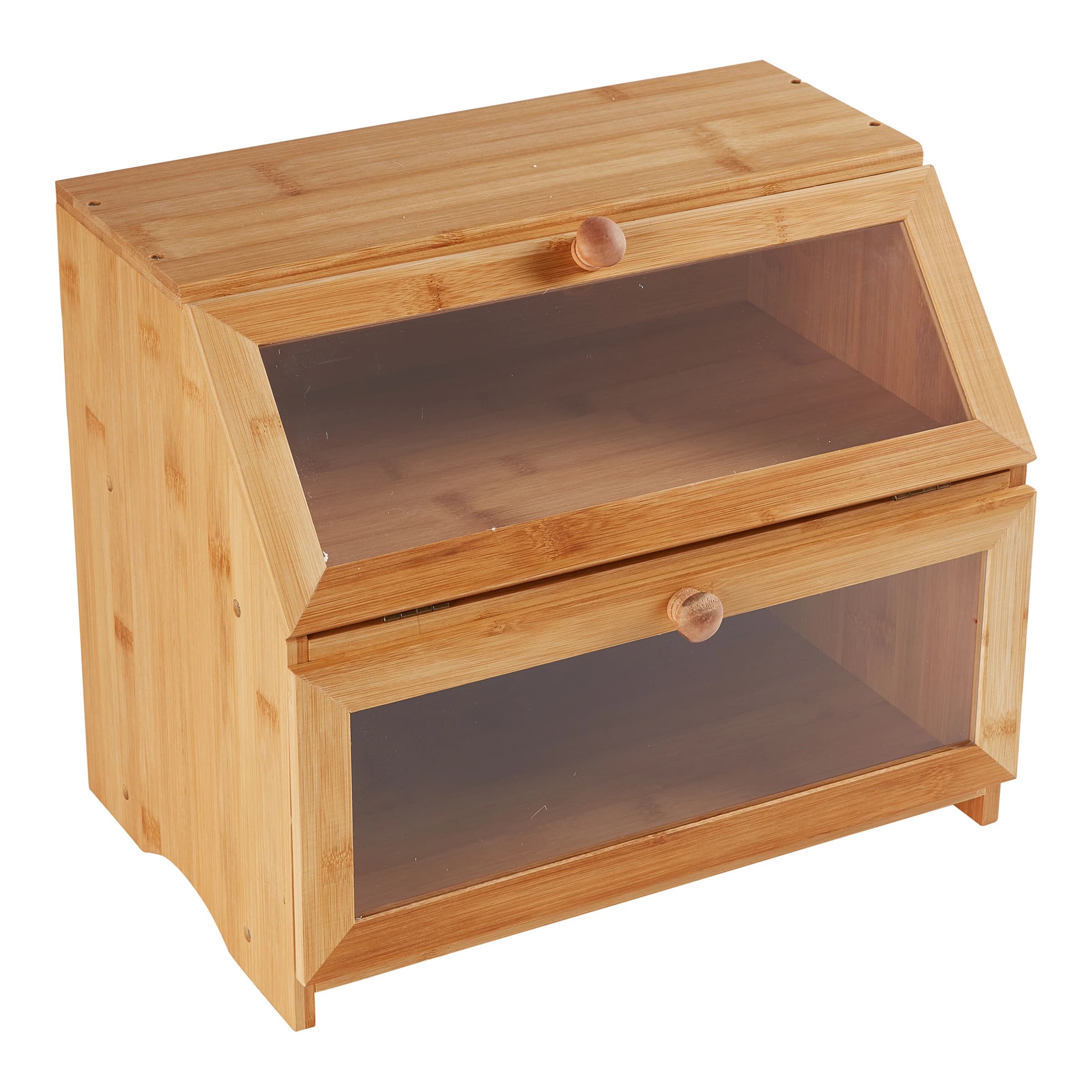 Brotkasten mit 2 Fächern, Holz. Angebot von Walzvital DE.