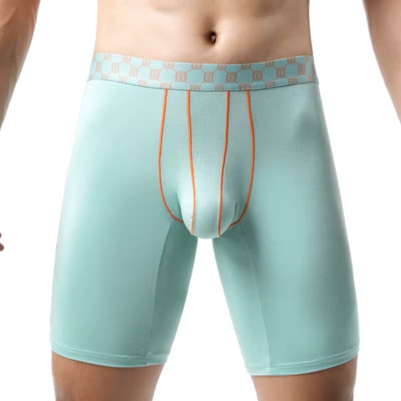 Bambusfaser Boxershorts Herrenunterwäsche Cueca U Convex Pouch Panites Man Extended Long Underpant Male Plus Size Boxer M-XXL
