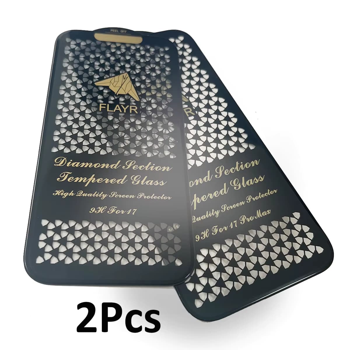 2PCS Vollkleber gehärtetes Glas für iPhone Air 17 16 15 Pro Max 15Plus Full Cover Displayschutzfolie