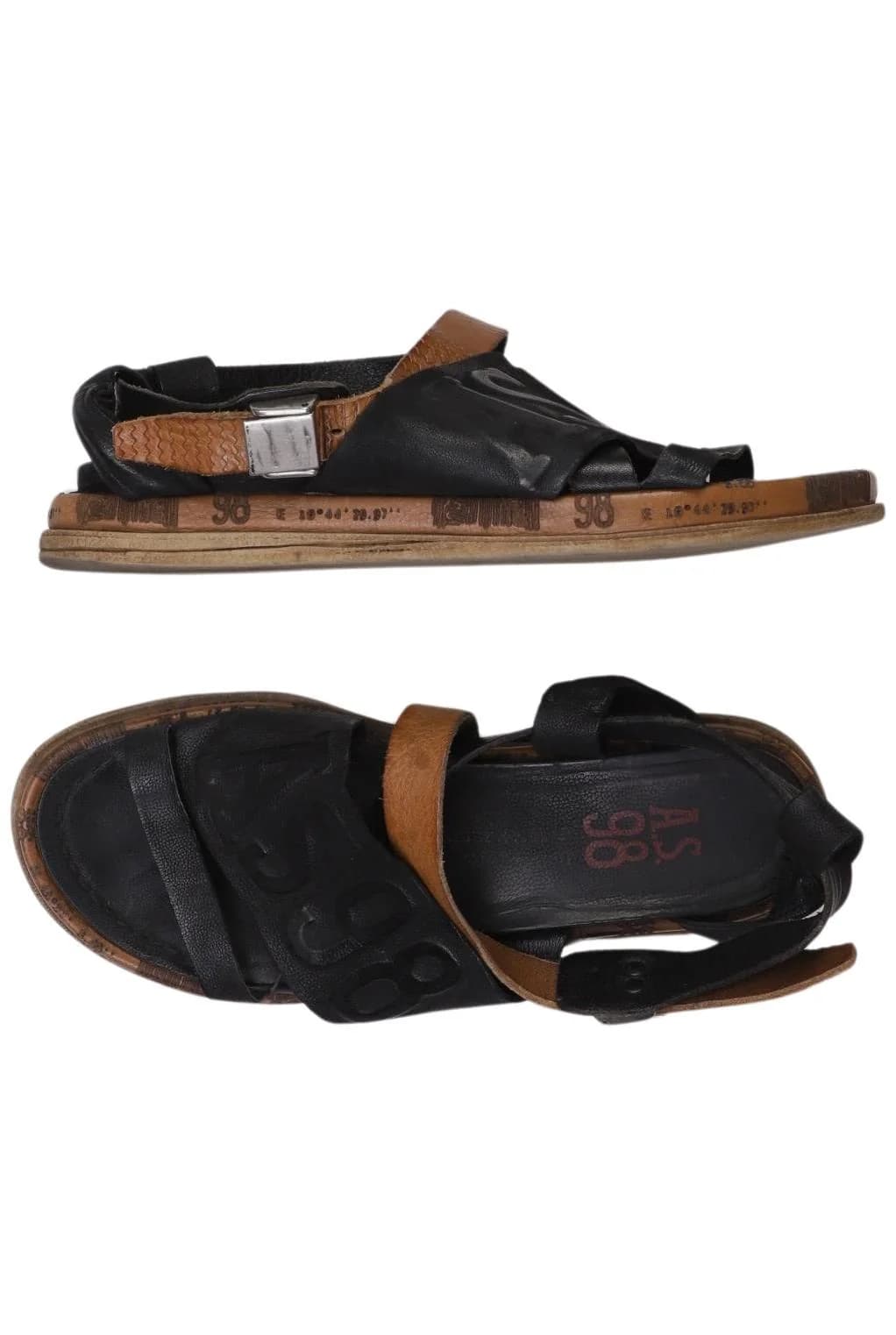 A.s.98 Damen Sandalen, Schwarz, Gr. EU 40