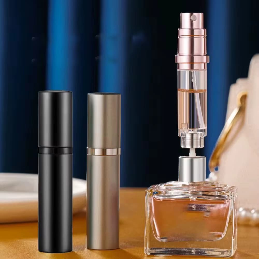 5 ml Mini Aluminium Spray Alkohol Leere Nachfüllbare Flasche Tragbare Parfüm Zerstäuber Flüssigkeit Container Für Kosmetik Reisen