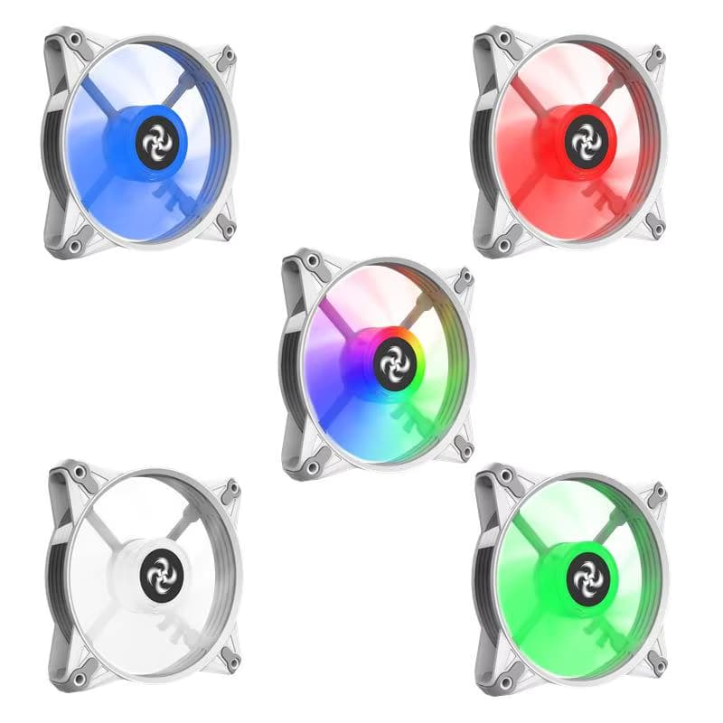 1 STÜCK 120mm Computergehäuselüfter 4-polige Schnittstelle RGB Gaming Kühlung Computerlüfter für PC Desktop-Computergehäuse Silent Fan