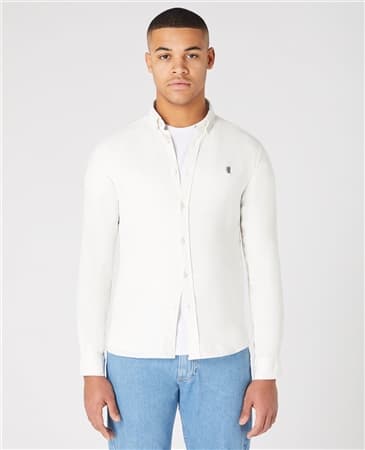 Remus Uomo Slim Fit Casual Shirt - Stone - XL. Offer from Brian James.