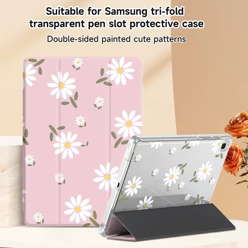 Für Samsung Galaxy Tab S9 Schutzhülle, doppelseitiges Lackierung, Tab A7/A8, Tab S7+/S8+/S9+, Galaxy Tab A7 Lite, Tab S6 Lite