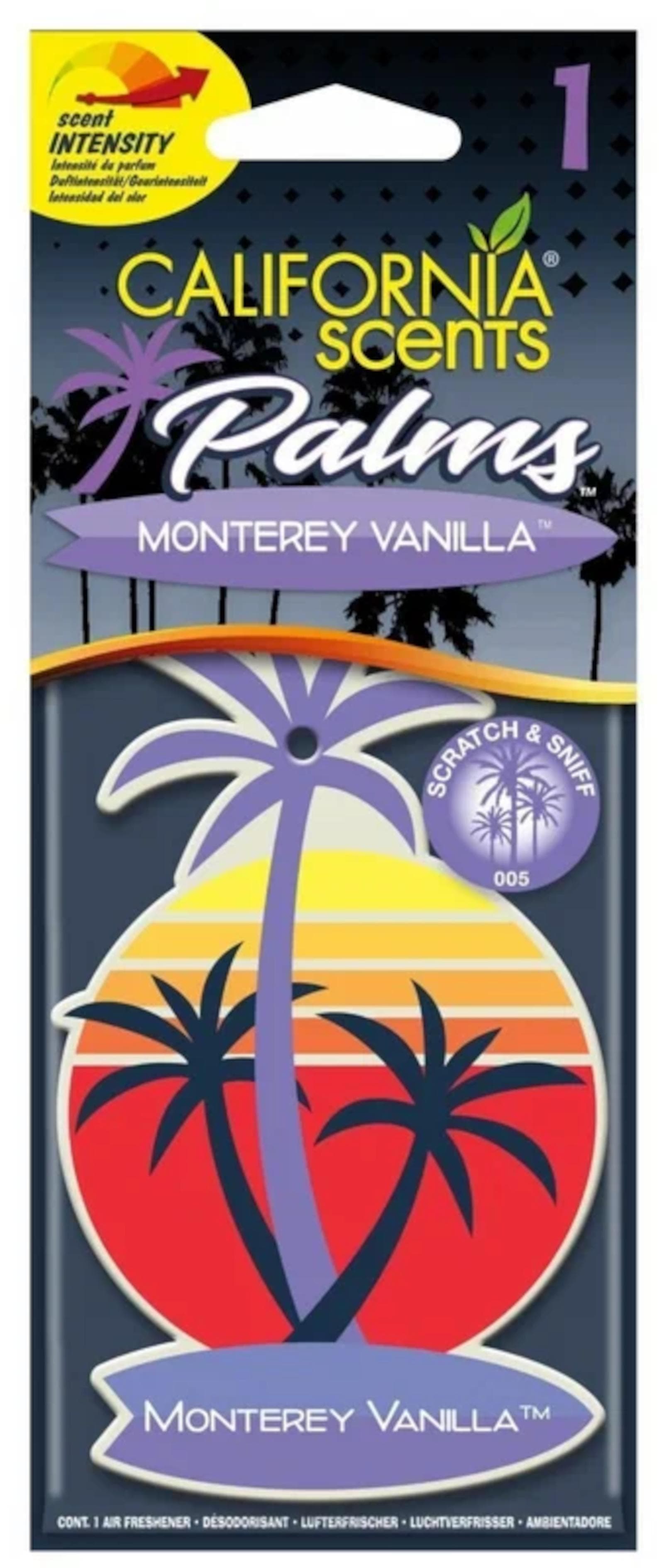 California Scents 1er California Scents Palms Monterey Vanilla Lufterfrischer - California Scents E302689600. Offer from EWANTO DE.