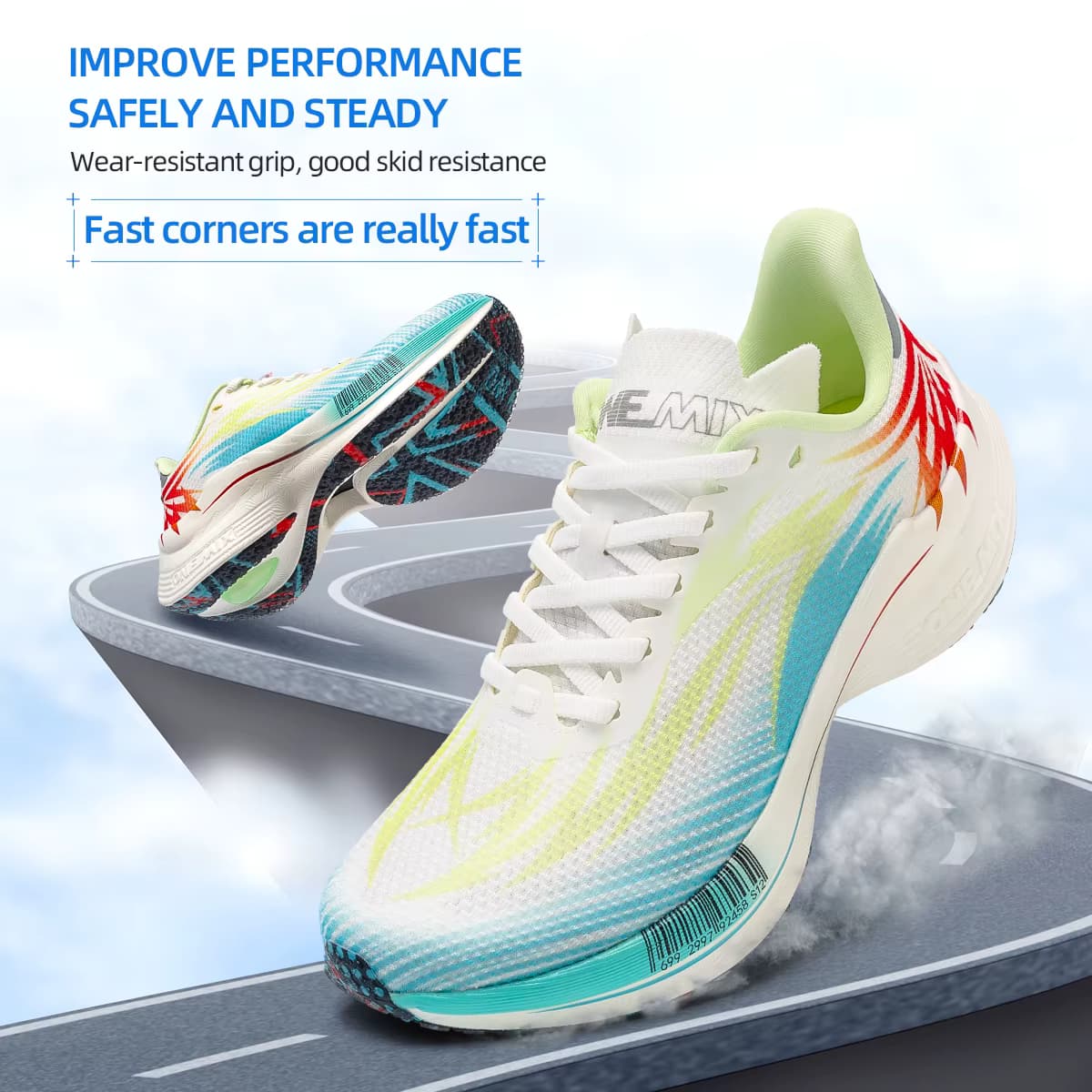 O-Resilio 2026 Sommer Atmungsaktive Carbonplatte Laufschuhe für Herren und Damen Dämpfung Rutschfeste Renn- und Sportsneaker