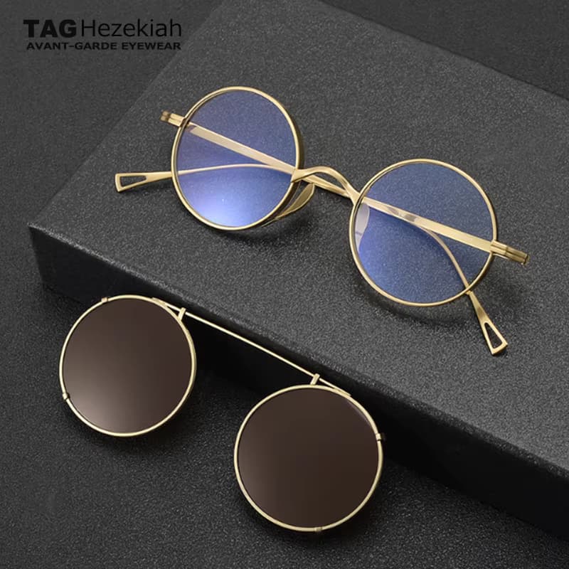 2026 mode hohe qualität titan Polarisierte Sonnenbrille Clip fahren sonnenbrille Rahmen männer und frauen Vintage Marke Brillen