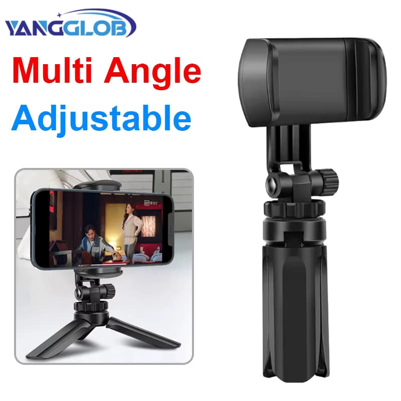 Telefon Halter Tragbare Stativ Faltbare Desktop Handy Ständer Drehbare Selfie Halten Live Video Kamera Stabilisator Bracke