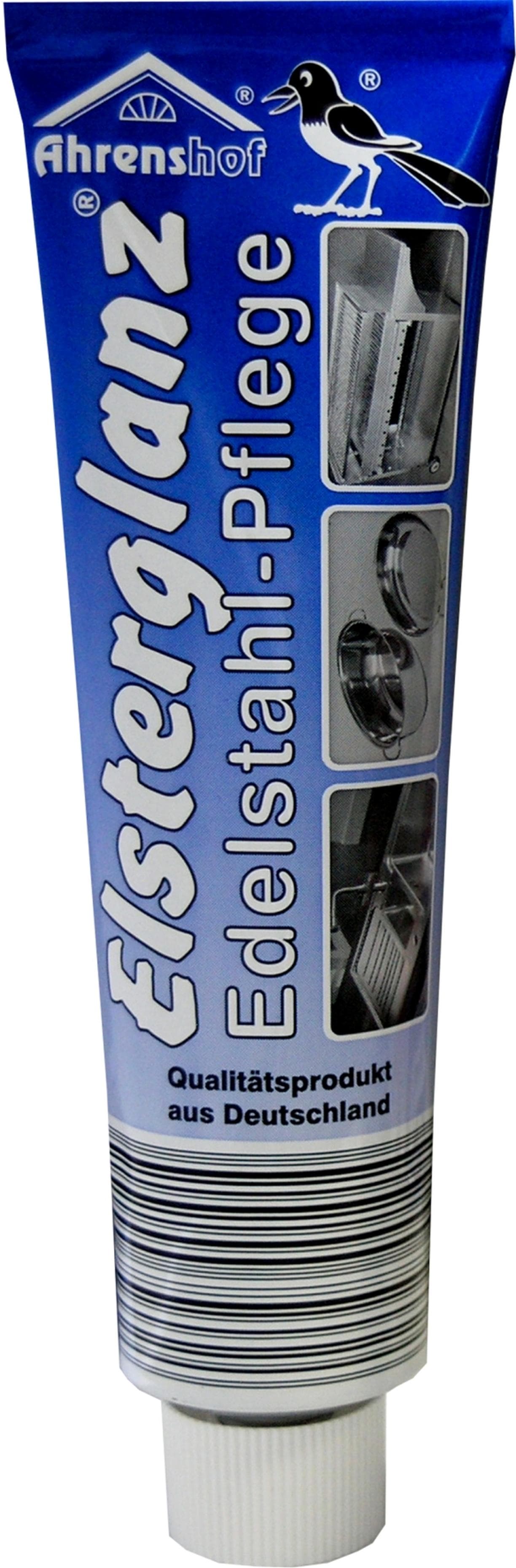 Ahrenshof Elsterglanz Edelstahl Pflege Polierpaste für Pfannen Herdplatten blanken Kesseln und Töpfen aus Edelstahl Poliermittel 150 ml. Offer from EWANTO DE.